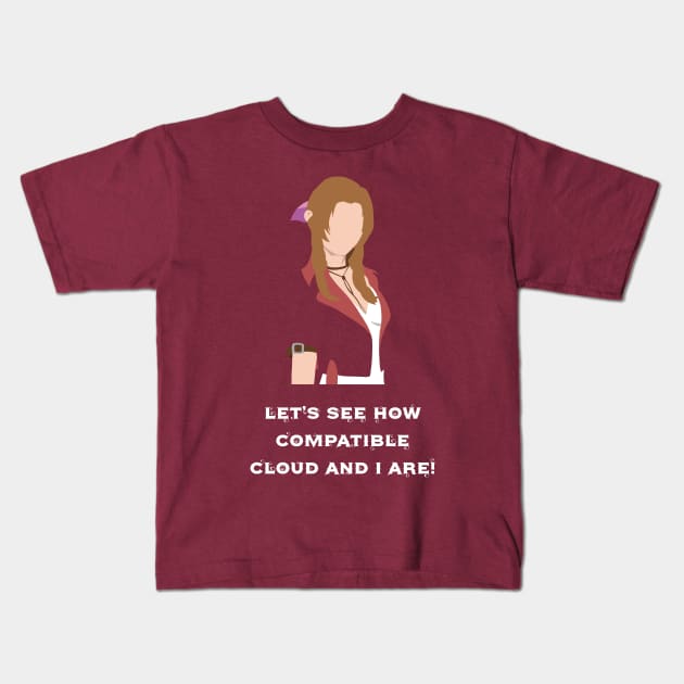 Cute Aerith Gainsborough Quote Kids T-Shirt by Kidrock96